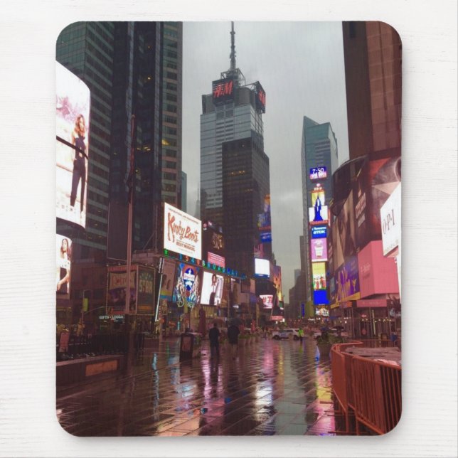 Bild på New York City NYC Rainy Times Square Musmatta (Framsidan)