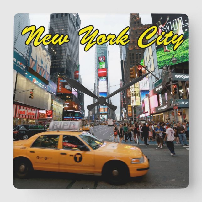 Bild på New York City Professionell Fyrkantig Klocka (Framsida)