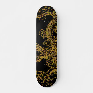 Bild på orientalisk dragon mini skateboard bräda 18,5 cm