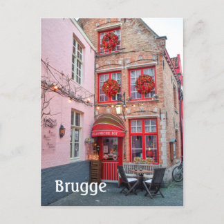 Bild på resa i Brugge Belgium Vykort