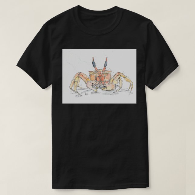 Bild på rödspökkrabba t shirt (Design framsida)