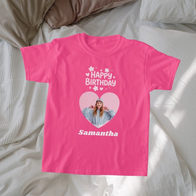 Bild på rosan Flickfödelsedag T Shirt (Skapare uppladdad)