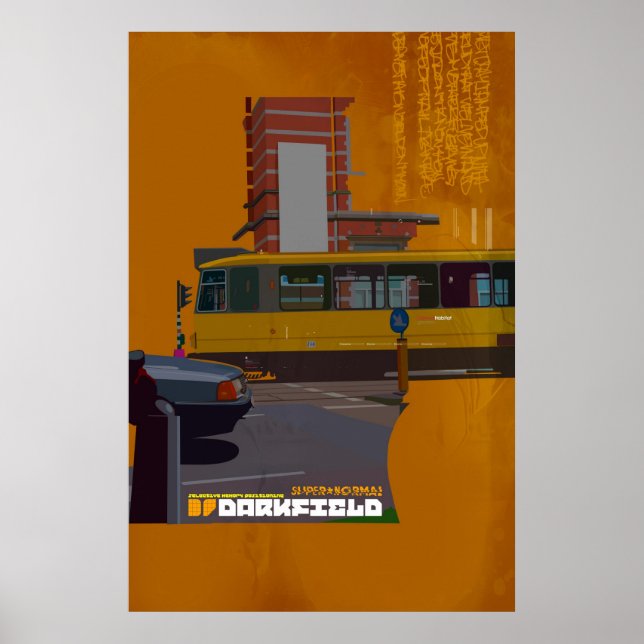 Bild på rutmönster för Darkfield poster (Framsidan)