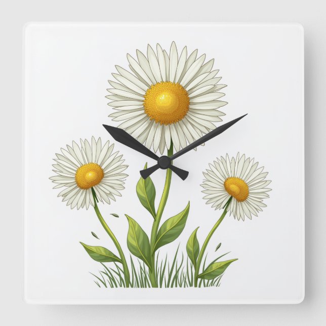 Bild på sluss med dandelionblomma fyrkantig klocka (Framsida)