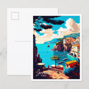 Bild på Sorrento Italien Art vintage resor Vykort