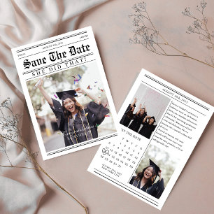 Bild på Studenten i den unika kalendertidningen Spara Datumet