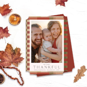 Bild på tacksam Thanksgiving Julkort