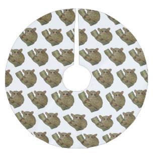 Bild på Tarsier-tecknaden Julgransmatta Borstad Polyester