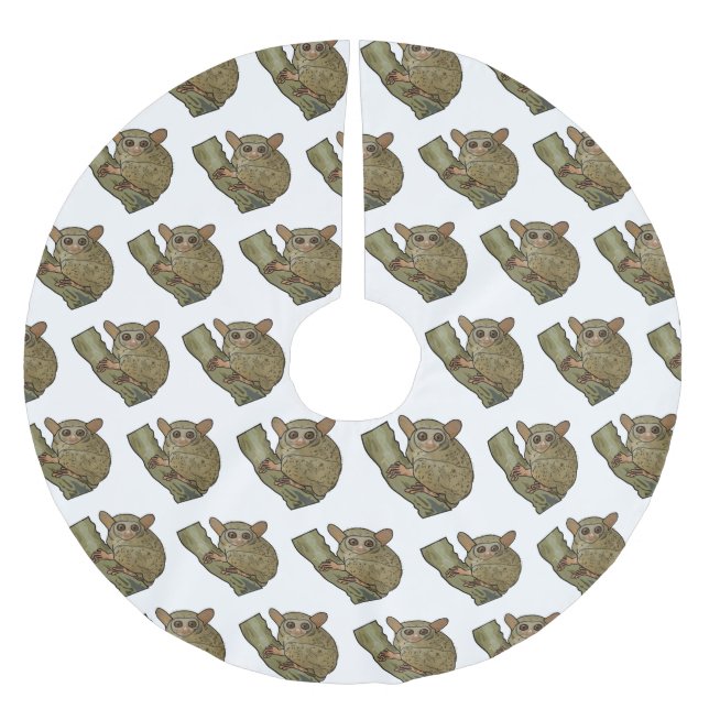 Bild på Tarsier-tecknaden Julgransmatta Borstad Polyester (Framsidan)