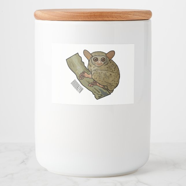 Bild på Tarsier-tecknaden Mat Etiketter (Framsida)