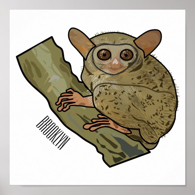 Bild på Tarsier-tecknaden Poster (Framsidan)