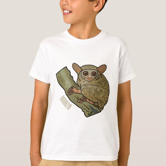 Bild på Tarsier-tecknaden T Shirt (Framsida)
