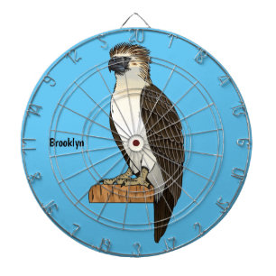 Bild på tecknad av örnfågel i Filippinerna Darttavla