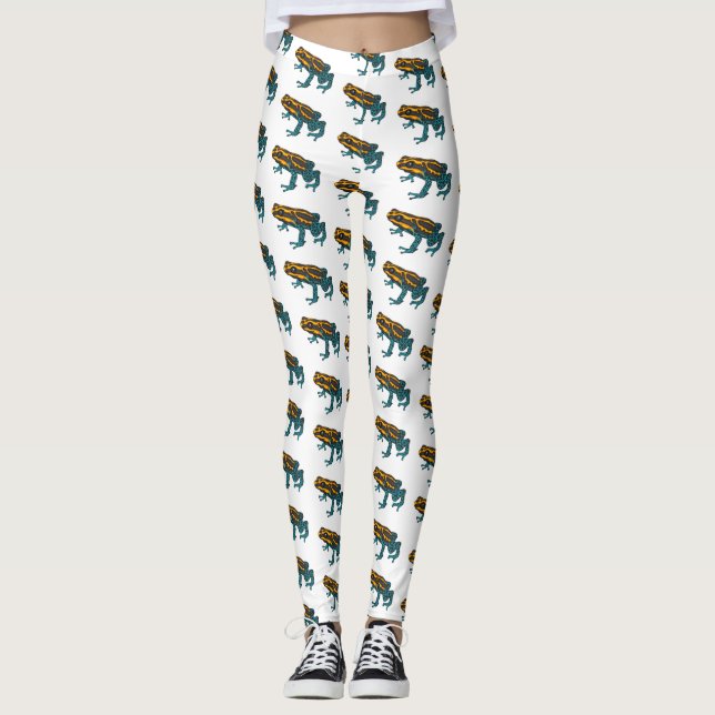 Bild på tecknad av punkteringsgroda leggings (Framsida)