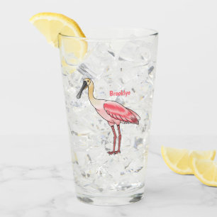 Bild på tecknad av roseatbuckfågel glaskopp