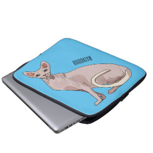 Bild på tecknad av sfärisk katt laptop fodral