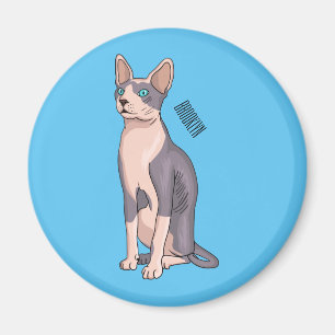 Bild på tecknad av sfärisk katt magnet