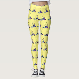 Bild på tecknad för rum och mopp leggings