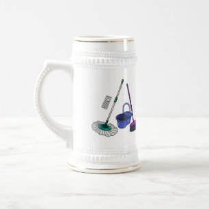 Bild på tecknad för rum och mopp sejdel