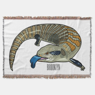 Bild på tecknad med blåtonad skink filt