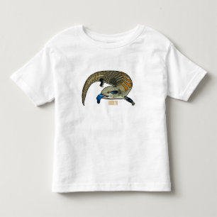 Bild på tecknad med blåtonad skink t shirt