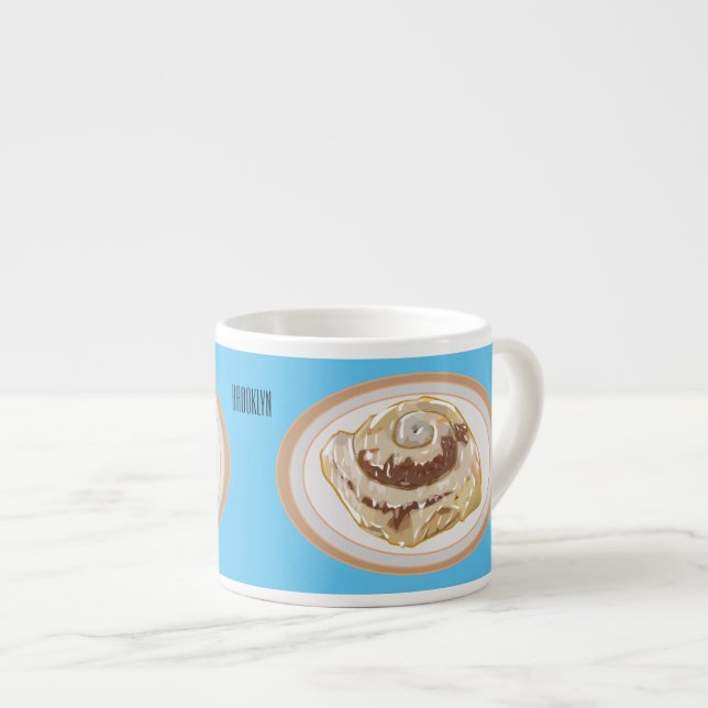 Bild på tecknad med kanel espressomugg (Framsida höger)