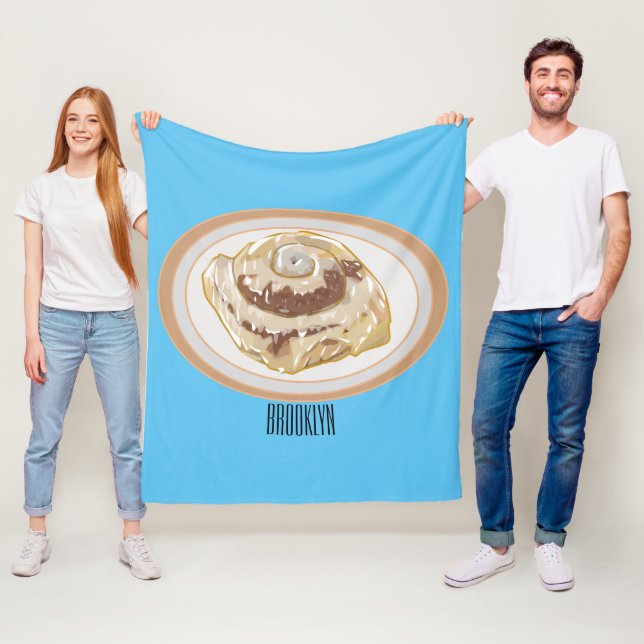 Bild på tecknad med kanel fleecefilt (På plats)