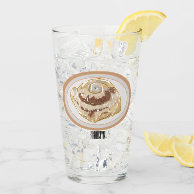 Bild på tecknad med kanel glaskopp (Bakside Is)