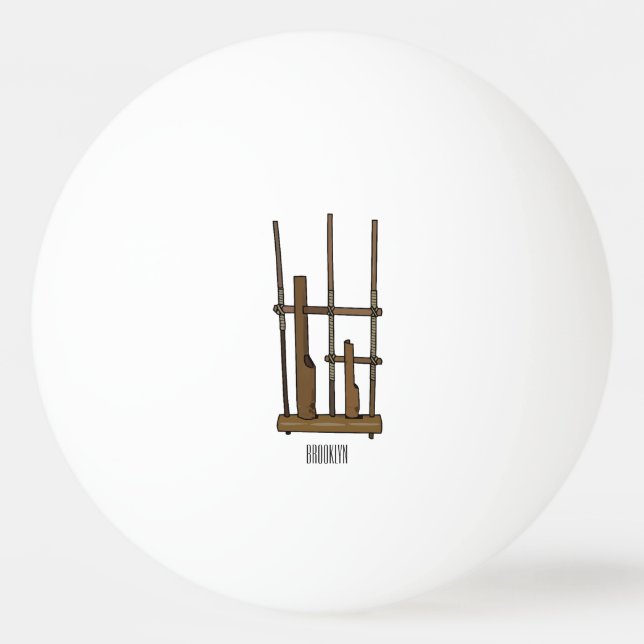 Bild på tecknaden Angklung Pingisboll (Framsidan)