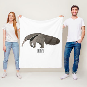 Bild på tecknaden Anteater Fleecefilt