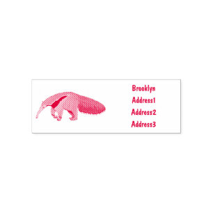 Bild på tecknaden Anteater Självfärgande Stämpel