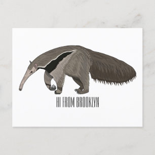Bild på tecknaden Anteater Vykort