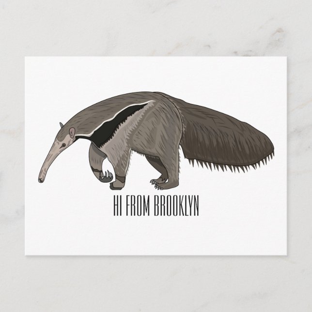 Bild på tecknaden Anteater Vykort (Framsida)