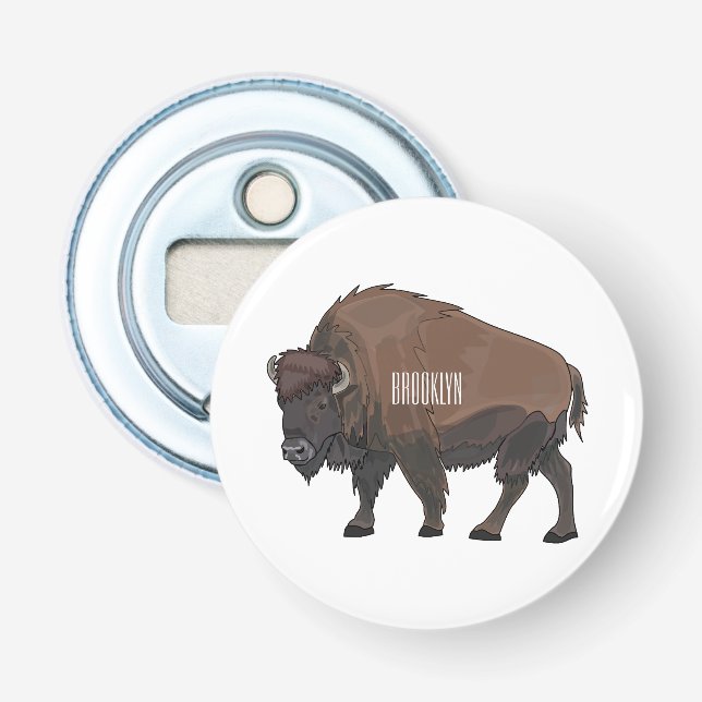 Bild på tecknaden Bison Flasköppnare (Framsidan)