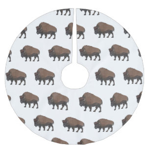 Bild på tecknaden Bison Julgransmatta Borstad Polyester