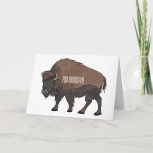 Bild på tecknaden Bison Kort