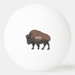 Bild på tecknaden Bison Pingisboll