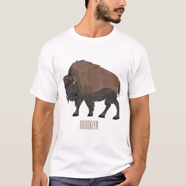 Bild på tecknaden Bison T Shirt (Framsida)