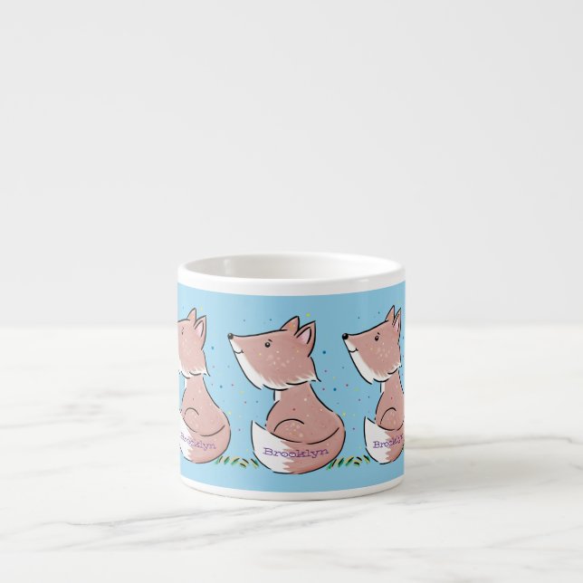 Bild på tecknaden Cute baby räx Espressomugg (Framsidan)