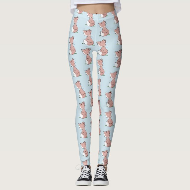 Bild på tecknaden Cute baby räx Leggings (Framsida)