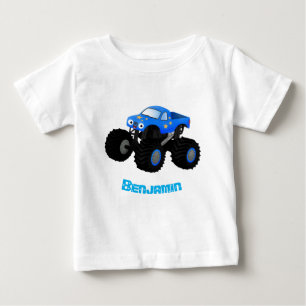 Bild på tecknaden Cute Blue monster lastbil T Shirt