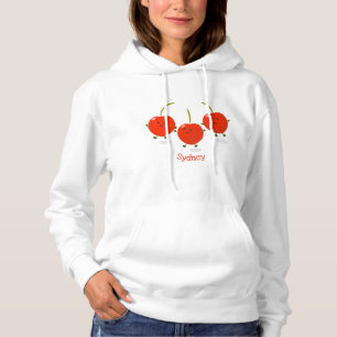Bild på tecknaden Cute-hoppande röda körsbär T Shirt