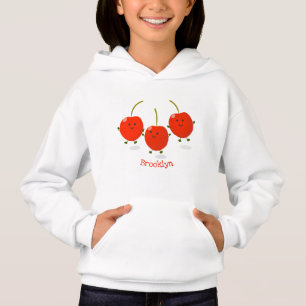 Bild på tecknaden Cute-hoppande röda körsbär T Shirt
