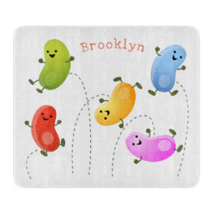 Bild på tecknaden Cute lycklig-jellybeans som hopp