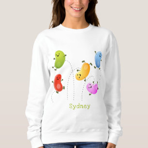 Bild på tecknaden Cute lycklig-jellybeans som hopp T Shirt