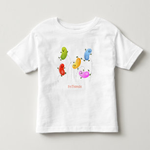 Bild på tecknaden Cute lycklig-jellybeans som hopp T Shirt