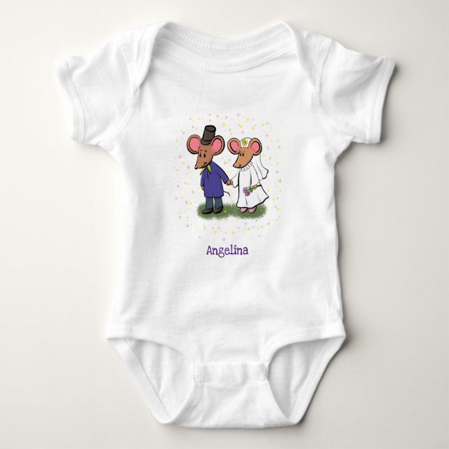 Bild på tecknaden Cute-mus par T Shirt (Framsida)