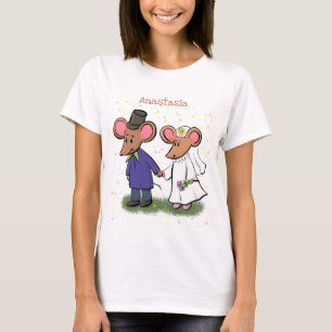 Bild på tecknaden Cute-mus par T Shirt