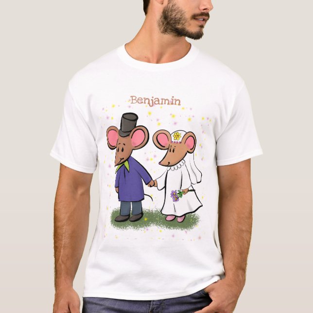 Bild på tecknaden Cute-mus par T Shirt (Framsida)