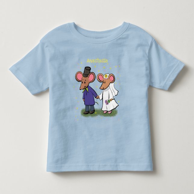 Bild på tecknaden Cute-mus par T Shirt (Framsida)